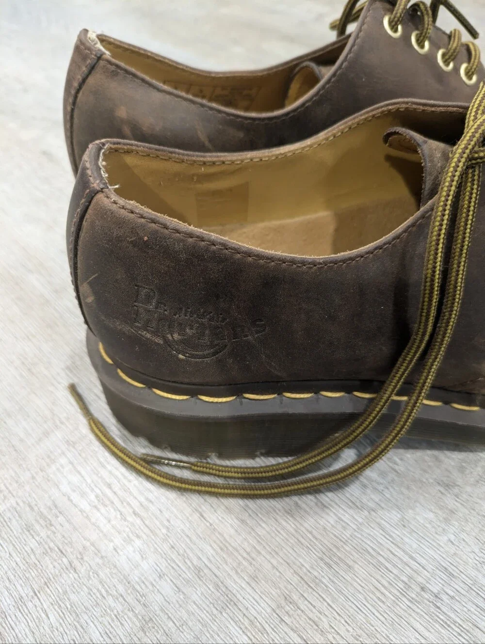 Vintage Dr. Martens Brown Leather Oxfords Size 9